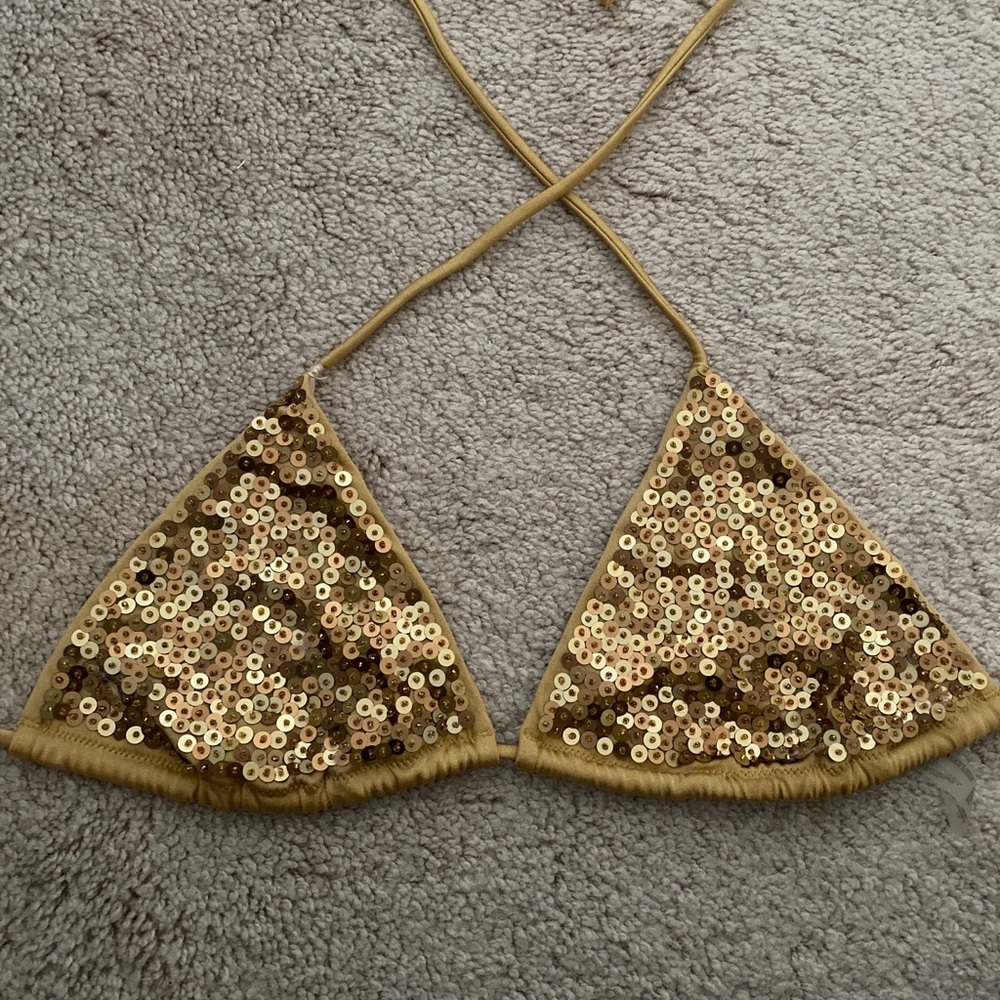 Victoria’s Secret Gold Bikini Top